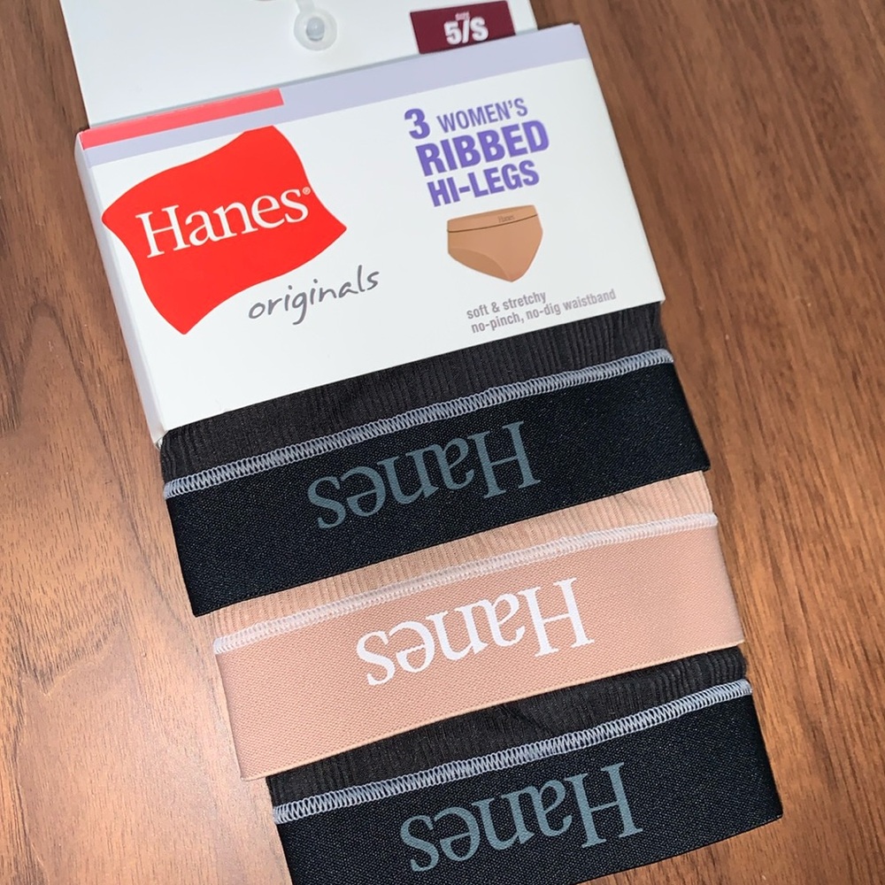 HANES HI-LEGS RIBBED 3 PACK OF UNDERWEAR
